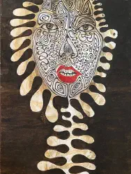 Lady with Red Lips